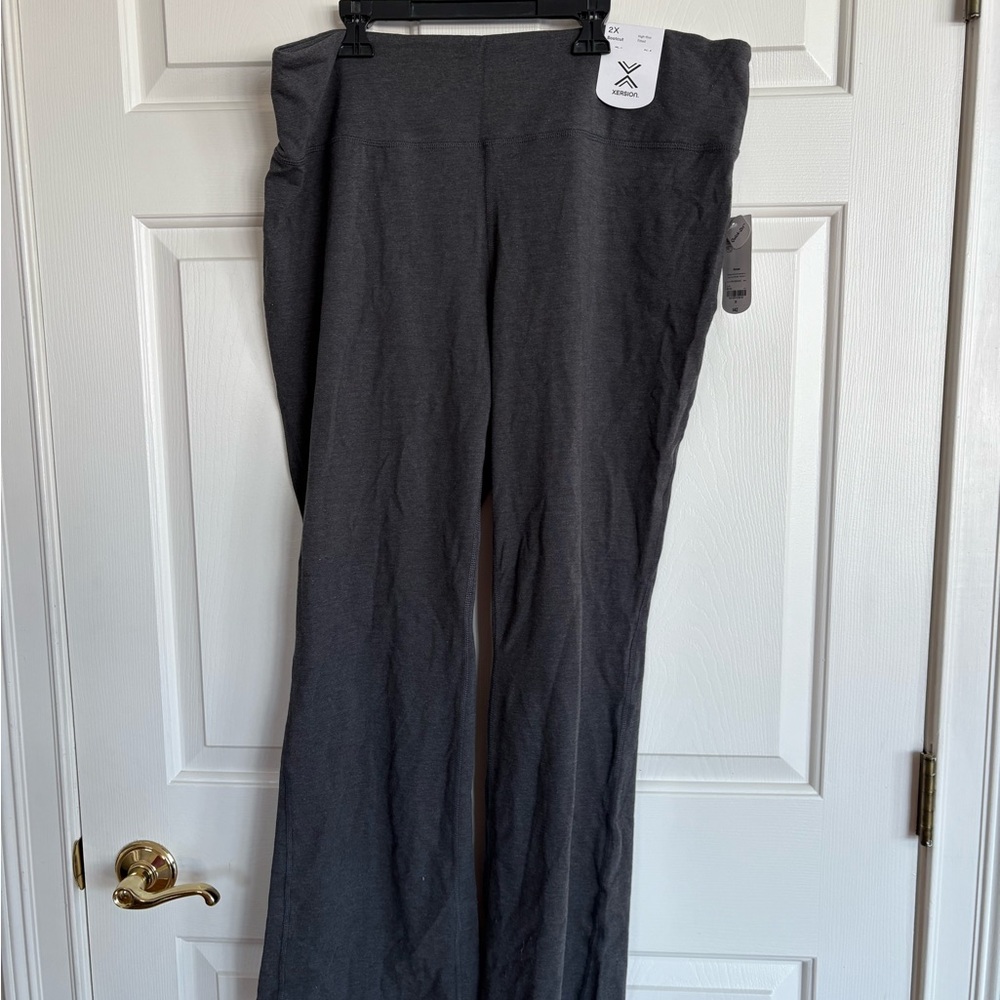 Xersion Gray Quick-Dri Women's Plus Size Yoga Pants